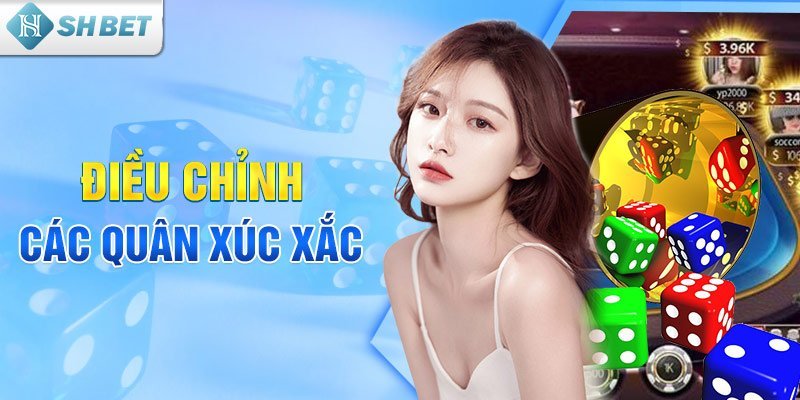 Điều chỉnh các quân xúc xắc 