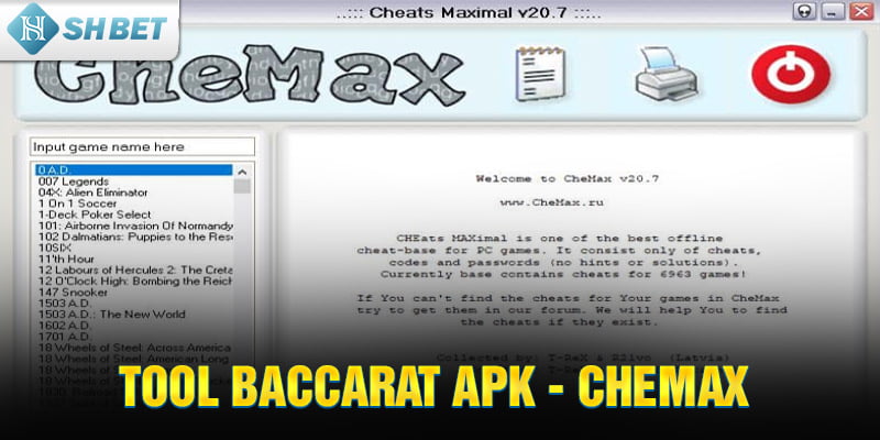 Tool Baccarat APK - CheMax